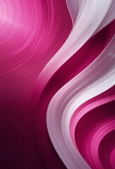 Poster - Abstract Swirling Pink and White Curves Design