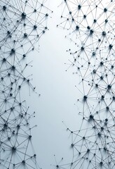Poster - Abstract Network Nodes Connected By Lines
