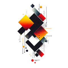 Poster - Modern Abstract Graphic Design with Colorful Geometric Shapes