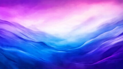 Wall Mural - glowing blue and purple mist landscape - serene, ethereal, dreamy, mystical, and calming landscape o