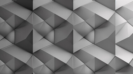 Poster - A 2D light gray geometric graphic design with grey gradient, ideal for high-tech web display banners.