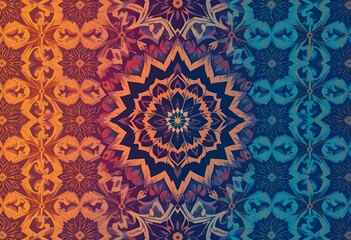Poster - Intricate Mandala Design with Floral and Geometric Patterns