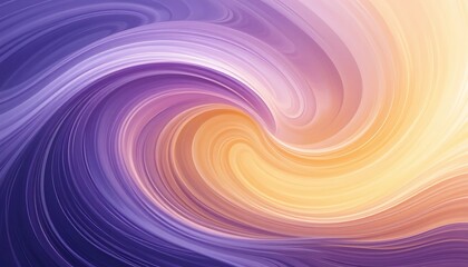 Poster - Abstract Swirling Purple and Orange Hues