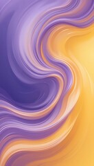 Poster - Abstract Swirling Purple and Orange Hues