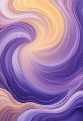 Poster - Abstract swirling purple and beige wave pattern