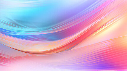 Poster - A painting of blurred rainbow light refraction texture, perfect for a festive card or display banner.