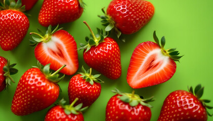 strawberry seamless pattern vector