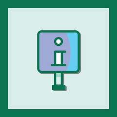 Poster - Modern Minimalist Information Icon Design