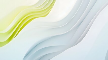 Fototapete - Flowing Curves of Elegant Harmony   Tranquil Abstract Digital Background