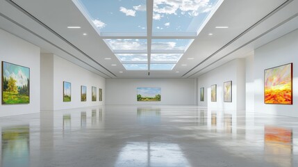 Aufkleber - Professionals in a virtual art gallery
