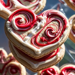 Wall Mural - heart shaped chocolates