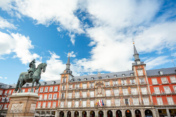 Wall Mural - Madrid, Spain. Plaza Mayor view