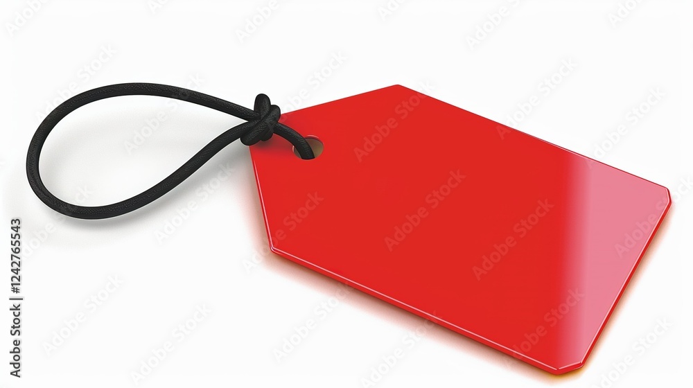 Tag Only Red High resolution red tag isolated on a transparent background, perfect ...