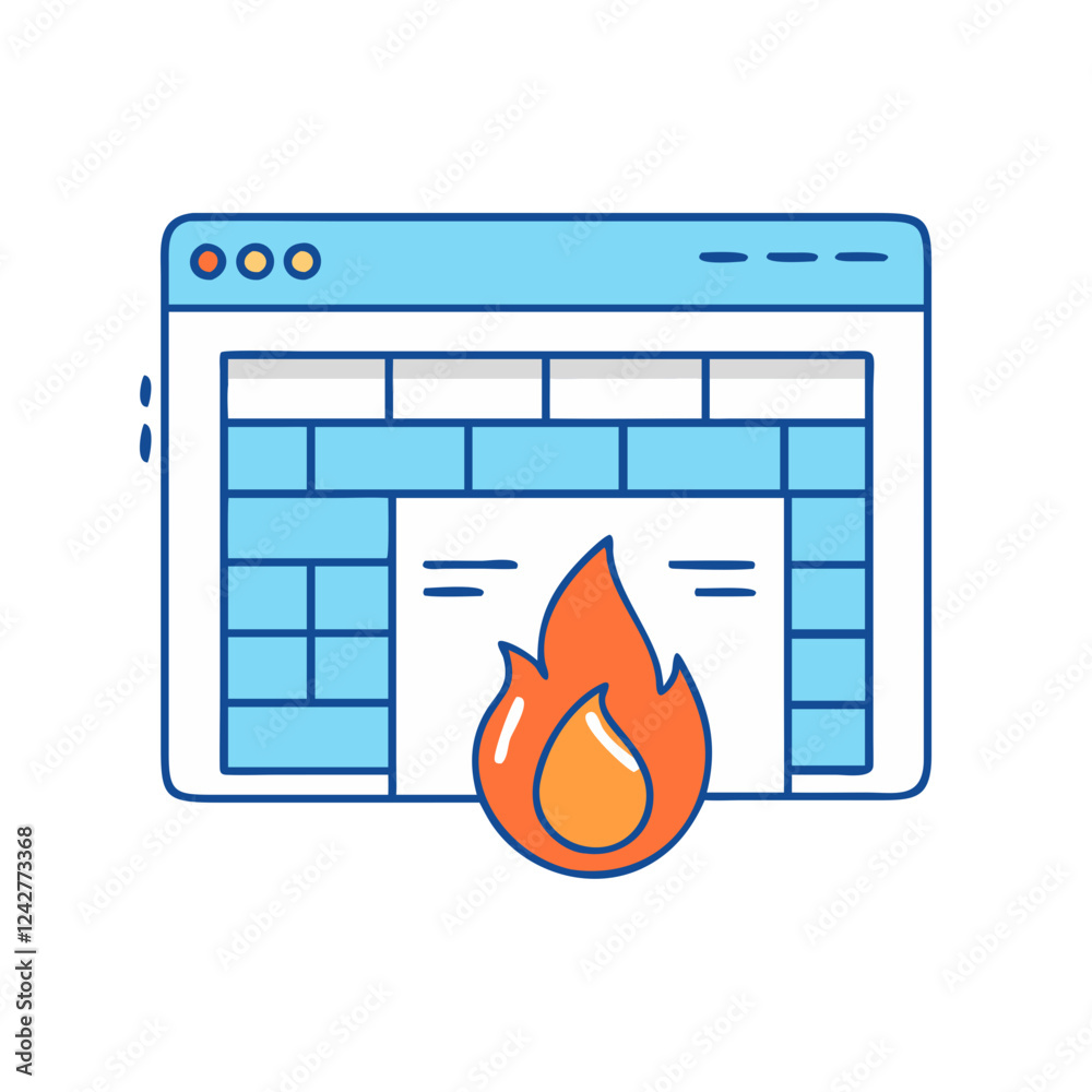 web application firewall waf icon, web application firewall waf vector ...