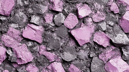 Poster - Abstract Pink and Grey Rock Fragment Texture