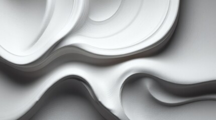 Leinwandbilder - Curvilinear textures create an abstract allure in quiet monochrome elegance
