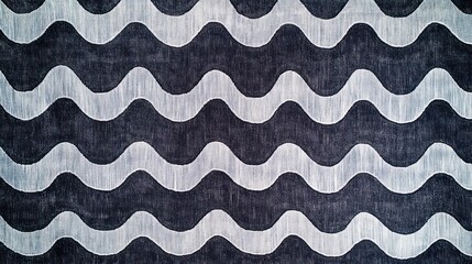 Poster - Abstract Wave Pattern Textile Design