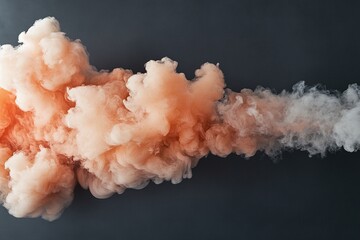Poster - a captivating display of swirling smoke in shades of red, orange, and gold creates the illusion of f