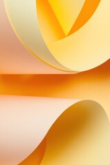 Poster - Large abstract shapes in various shades of yellow overlap, forming a vibrant and modern design. The composition features open areas, ideal for text integration