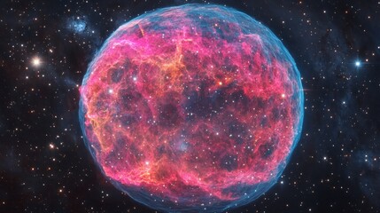 Poster - Cosmic Nebula Sphere Celestial Explosion Starfield