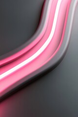 Poster - Radiating beams of red and pink neon light emerge from one side, gradually fading into a dark gray background, enhancing a sleek, edgy vibe suitable for contemporary decor