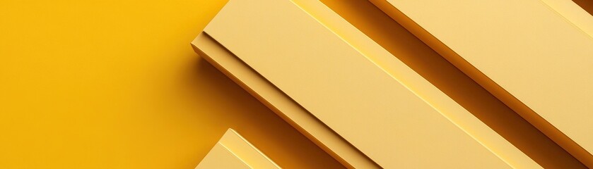 Poster - Subtle texture created by thin yellow lines on a bright yellow surface, enhancing a clean, contemporary look, suitable for various design applications
