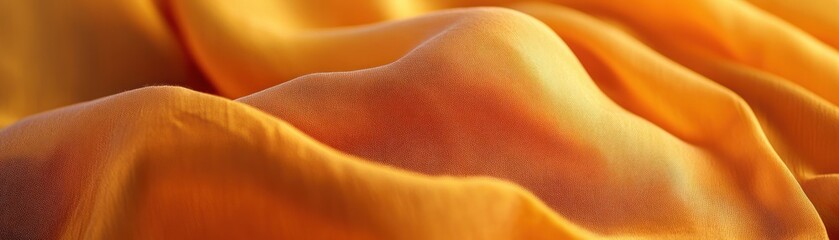 Poster - Amber Fabric Draped Softly in Gentle Waves
