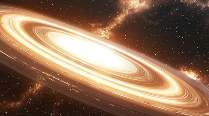 Poster - Glowing Celestial Ring Encircling Distant Stars