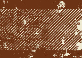 Fototapete - Background with glitch distorted grunge textures . grunge background texture with halftone dots, glitched shapes, textures and lines .Screen print vector background with grunge textured surface.