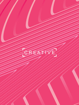 Abstract futuristic pink background with modern design. Realistic 3d wallpaper with luxury flowing pink gradient lines, for posters, websites, brochures, cards, banners, banners, etc.