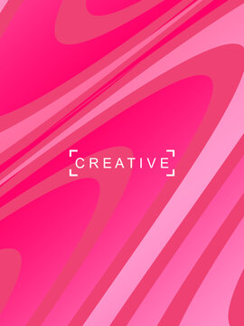 Abstract futuristic pink background with modern design. Realistic 3d wallpaper with luxury flowing pink gradient lines, for posters, websites, brochures, cards, banners, banners, etc.