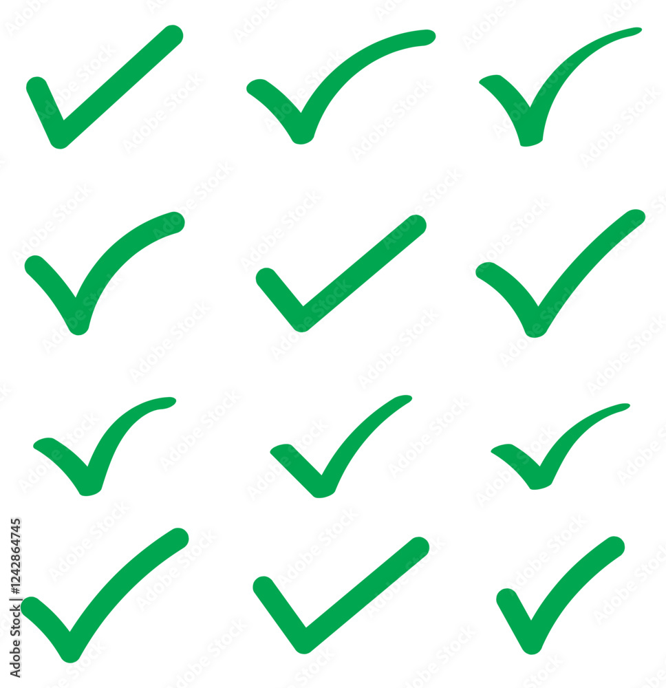 check box icon with correct, accept checkmark icons green tick box ...
