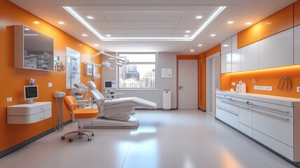 Poster - Pediatric care unit diagnostic instruments ventilators and oxygen masks neatly arranged medicine cabinets and a childfriendly design