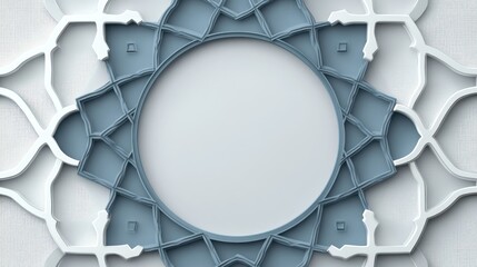 Poster - Abstract Circular Design with Intricate Geometric Patterns