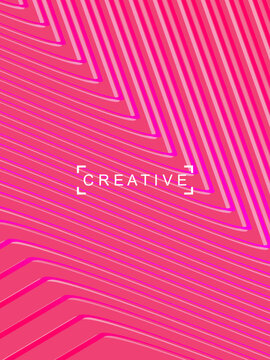 Abstract futuristic pink background with modern design. Realistic 3d wallpaper with luxury flowing pink gradient lines, for posters, websites, brochures, cards, banners, banners, etc.