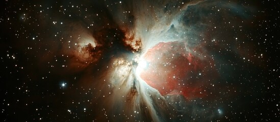 Wall Mural - Orion Nebula cosmic dust cloud space background