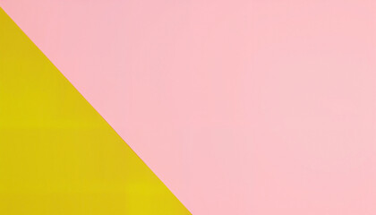 Poster - Modern mustard green and pink geometric design, contemporary aesthetics