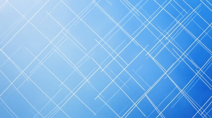 Poster - Abstract Blue Background with White Diagonal Lines