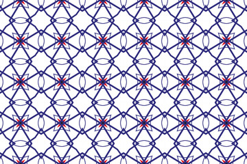 Poster - Abstract geometric pattern background with seamless design, creates a sense of order and precision.