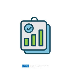 Poster - Data Analysis Icon Representing Growth Metrics In A Visually Engaging Style Showing Positive Trends And Performance Indicators For Business Insights