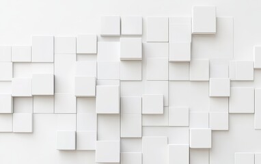 white cubes texture wall background design