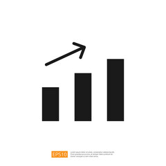Poster - Increasing Growth Chart Showing Positive Data Trends In Business Analytics And Data Visualization