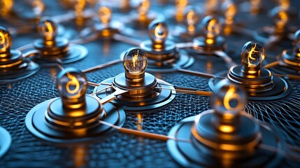 global network connection, ideas & innovation - abstract technology.