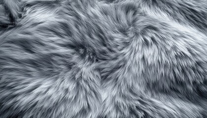 Wall Mural - Gray Fur Texture Soft Fluffy Background