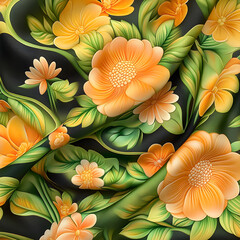 Wall Mural - Colorful silk fabric