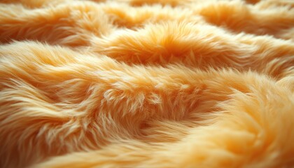 Wall Mural - Soft Peach Colored Fur Texture Background
