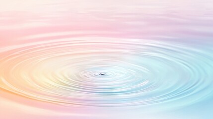 Aufkleber - Pastel Water Ripples Abstract Background Design