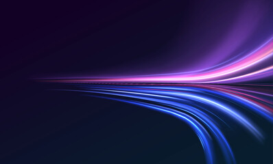 Poster - Electric car and city concept Hitech communication concept innovation background, vector design. Laser beams luminous abstract sparkling isolated on a transparent background.	
