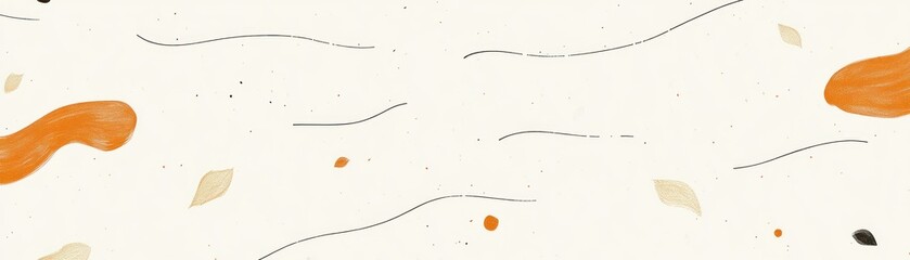 Poster - Abstract Orange And Beige Artistic Background Design