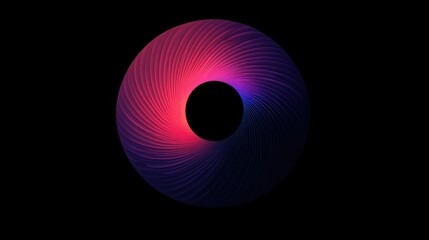 Aufkleber - Abstract Swirling Pink and Blue Circular Design